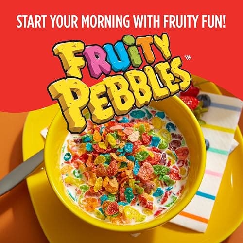 Fruity Pebbles Breakfast Cereal For Kids, Gluten Free, Made With Sweetened Puffed Rice, 11 Oz thumbnail 5