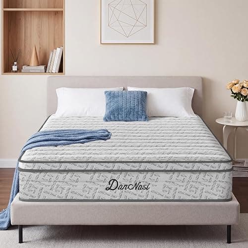 Queen Size Mattress, 12 Inch Gel Memory Foam/High Density Foam and Zone-Reinforced Pocketed Springs for Pressure Relief and Motion Isolation，Medium Firm Queen Mattresses, Queen Hybrid Mattress thumbnail 4