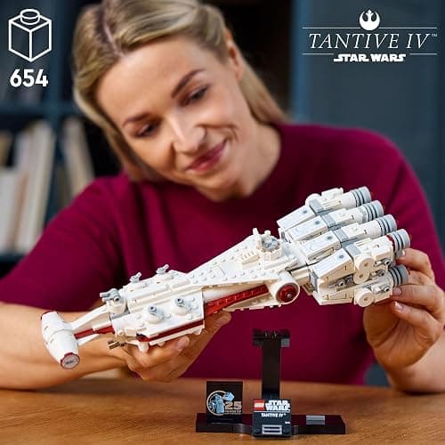 LEGO Star Wars: A New Hope Tantive IV, Buildable 25th Anniversary Starship Model, Creative Building Set for Adults, Collectible Build and Display Gift Idea for Star Wars Fans, 75376 thumbnail 2