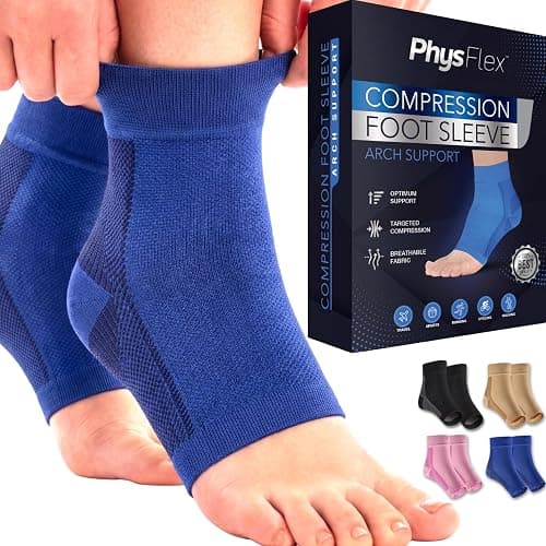 Ankle Brace Support - Ankle Compression Sleeve - Foot Brace for Women & Men - Tendonitis & Arthritis Ankle Brace Sports Running, Plantar Fasciitis Relief & Stabilizing Ankle Wrap - Image 1