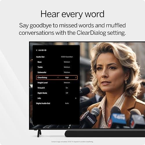 VIZIO 5.1 Soundbar SE, Wireless Subwoofer, Surround Sound w/Dolby Atmos & DTS:X, Bluetooth Speaker, QuickFit™ Compatible – SV510X-08 (New, 2024 Model) thumbnail 8