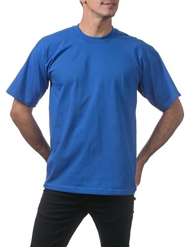 Pro Club Men's Heavyweight Cotton Short Sleeve Crew Neck T-Shirt thumbnail 4