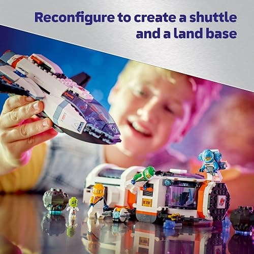 LEGO City Modular Galactic Spaceship Toy - Buildable Space Toy for Kids, Boys and Girls, Ages 7+ - Includes 4 Astronaut Minifigures & Alien Figure - Gift Idea for Birthdays and Holidays - 60446 thumbnail 5