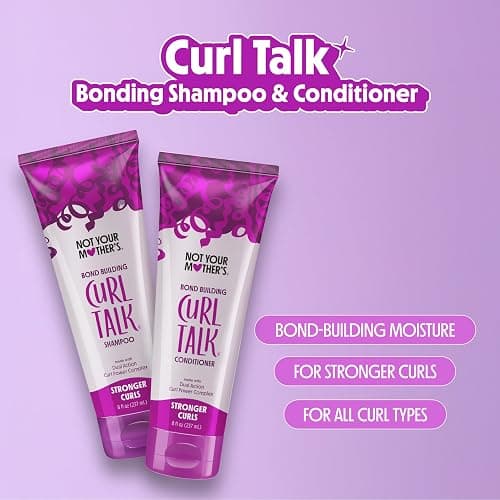 Not Your Mother's Curl Talk Bond Building Shampoo and Conditioner, 2 Pack | 8 fl oz Each - Strengthening Shampoo and Conditioner for Curly Hair - Designed for Curls, Waves, and Coils - Citrus Jasmine thumbnail 2