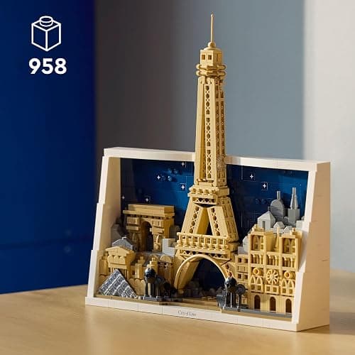 LEGO Architecture Parigi – La Città dell’Amore - Modellino da Costruire per Adulti Fai da Te - Decorazione per Casa o da Parete 3D con Paesaggio Parigino tra cui la Torre Eiffel - Idea Regalo - 21064 thumbnail 2
