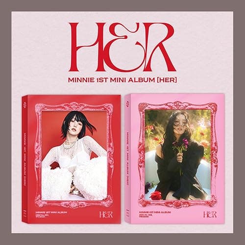 MINNIE ((G) I-DLE) HER 1st Mini Album (Photobook - Pink Ver) - Image 1
