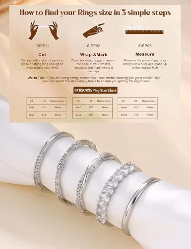 Silver Stackable Rings thumbnail 5
