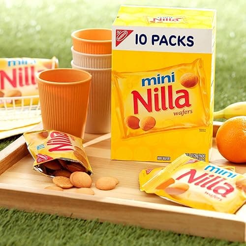 NILLA Wafers Mini Cookies, Vanilla Wafers, 10 Snack Packs thumbnail 11