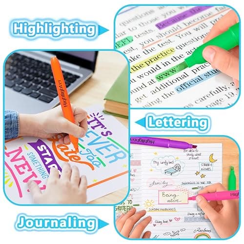 Duchong 108 Highlighters Bulk, Highlighters Assorted Colors, Chisel Tip Dry-Quickly No Bleed Highlighter, Office Classroom Must Have, Back to School Supplies for Teachers(Multicolor) thumbnail 6