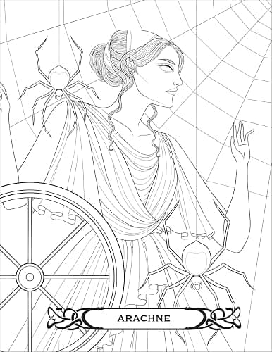 Badass Women of Greek Mythology Coloring Book: 45 Goddesses, Mortals, and Monsters to Color thumbnail 3