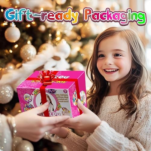 FUNZBO 520+ Snap Pop Beads - Jewelry Making Kit for Kids, Arts and Crafts for Kids Ages 4-8, Toys for 3 4 5 6 Years Old Girls Christmas Birthday Gifts Ideas, Bracelet Necklace Ring Snap Set for Girls thumbnail 2