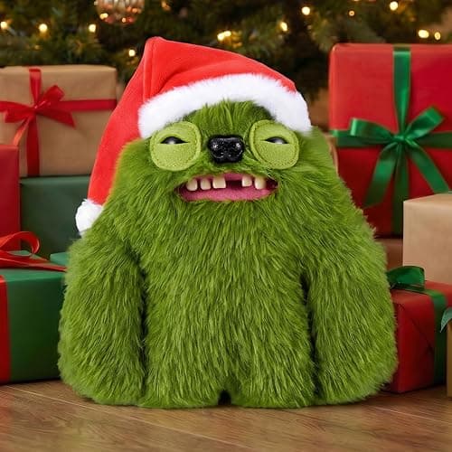 Fuggler Festive Fuggs 9 Inch Series 2 Plush (Sasquinch) de ZURU | Divertido monstruo feo con dientes caracteristicos, peluche coleccionable suave y abrazable, para fans y coleccionistas thumbnail 2