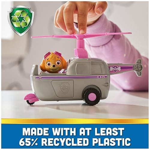 Paw Patrol, Skye’s Helicopter, Toy Vehicle with Collectible Action Figure, Sustainably Minded Kids Toys for Boys & Girls Ages 3 and Up thumbnail 2