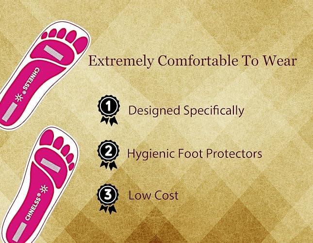 Pink 25Pairs(50Feets) Disposable Spray Tanning Feet Pads for Hygienic Foot Protectors,Comfortable & Hygienic Spray Tan Pads Feet-Specifically for the Spray Tanning Industry or Salon thumbnail 4