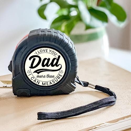 Dad Gifts from Daughter Son for Fathers Day Measure Tape - Cool Fathers Day Presents - Birthday Gifts for New Girl Son Best Dad - Woodworking Carpenter Measuring Tape thumbnail 4