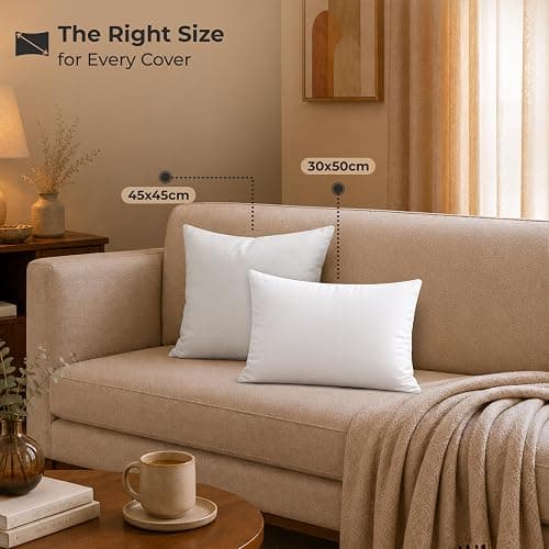 Rohi 2 Pack Deep Filled Cushion Inserts 30 x 50cm (12x20) 400GSM Pads thumbnail 4