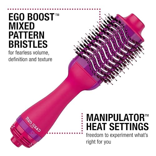 Bed Head One Step Volumizer and Hair Dryer | Dry, Straighten, Texture, Style in One Step (Pink) thumbnail 4