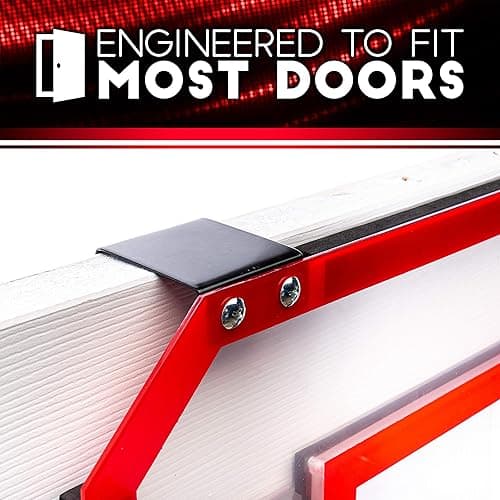 Franklin Sports Over The Door Indoor LED Basketball Hoops-Steel Rim Mini Basket-Includes Ball and Pump-Light Up Backboard thumbnail 5