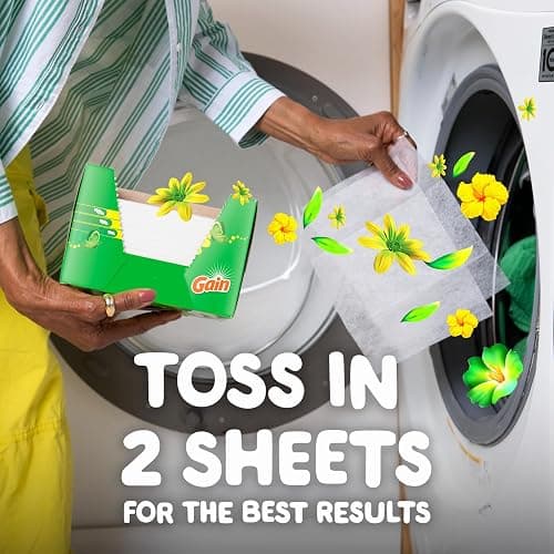 Gain dryer sheets Plus Wrinkle Release, Original Scent, 120 Count, Fights static with a touch of scent, laundry sheets thumbnail 5