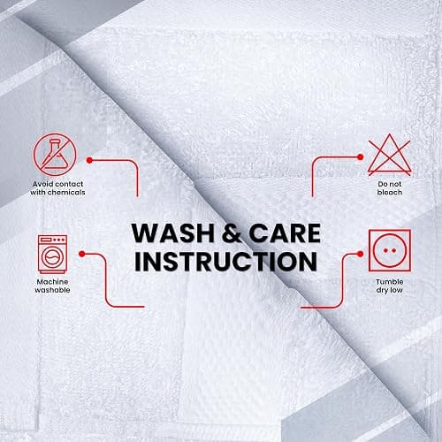 Infinitee Xclusives 100% Cotton Luxury Wash Cloths for Showering - 12 Pack | Washcloths [13x13] - Soft and Absorbent Face Towels for Bathroom Wash Clothes - Gym, Spa & Hotel Use thumbnail 7
