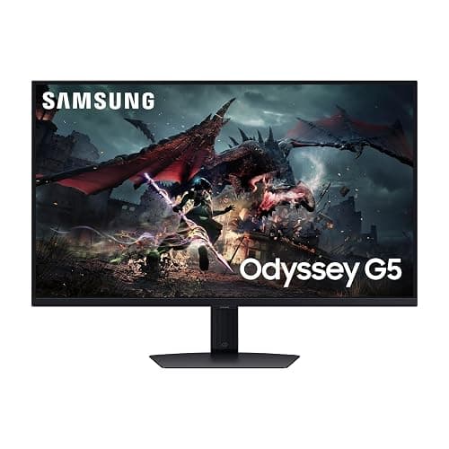 SAMSUNG 32-Inch Odyssey G50D Series QHD Fast IPS G-Sync Compatible Gaming Monitor, 1ms, VESA DisplayHDR 400, 180Hz, AMD FreeSync, Adjustable Stand, Eye Saver Mode, LS32DG502ENXZA, 2024 - Image 1
