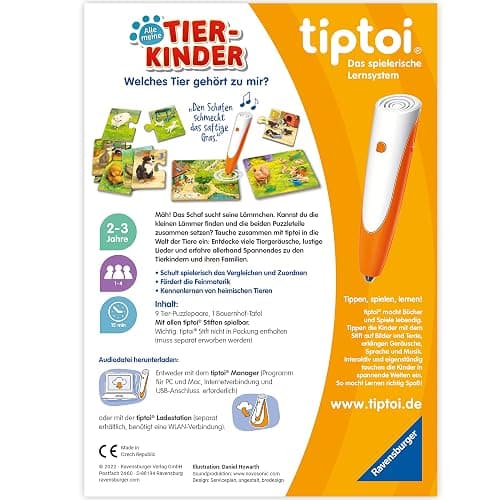 Ravensburger tiptoi 00108 - Alle Meine Tierkinder - Lernspiel ab 2 Jahre - tiptoi Spiel ab 2 - Geburtstagsgeschenke thumbnail 3