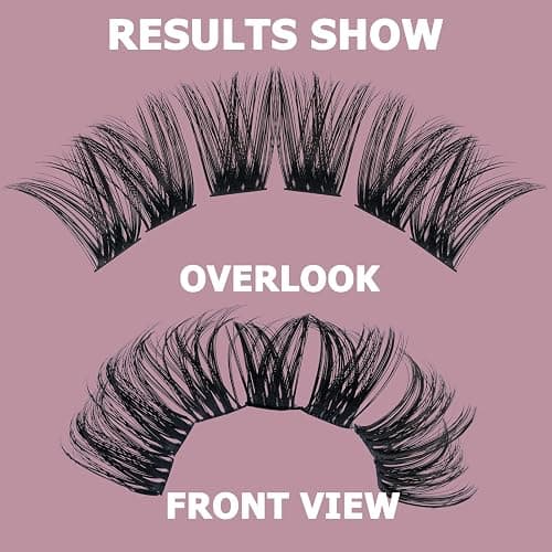 QUEWEL Cluster Lashes 72 Pcs Wide Stem Individual Lashes C/D Curl 8-16mm Length DIY Eyelash Extension False Eyelashes Honey01 Styles Soft for Personal Makeup Use at Home (Honey01-D-MIX8-16) thumbnail 2