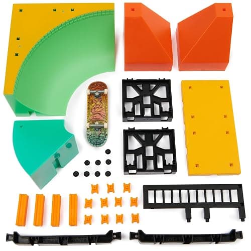 Tech Deck, Quarter Bowl Ruckus X-Connect Park Creator, Customizable and Buildable Ramp Set with Exclusive Fingerboard, Kids Toy for Ages 6 and up thumbnail 6