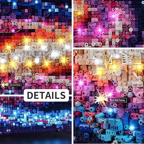 Kyglaring LED Light Kit Compatible with Lego The Milky Way Galaxy 31212 Building Blocks, Upgraded Lighting Accessories for Art 31212 Building Set (Lights Only, No Model Set) (Classic Version) thumbnail 3