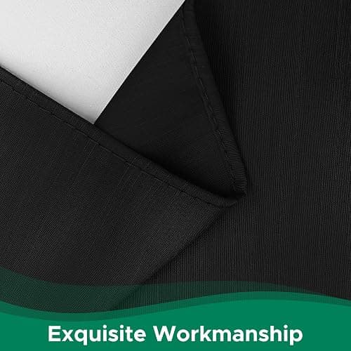 Biscaynebay Wrap Around Bed Skirts for Queen Beds 15" Drop, Black Adjustable Elastic Dust Ruffles Easy Fit Wrinkle & Fade Resistant Silky Luxurious Fabric Machine Washable thumbnail 4