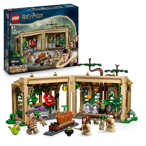 LEGO Harry Potter Le ChÒteau De Poudlard : Le Cours De Botanique - Jeu De Construction Modulaire - Minifigurines De Neville, Hermione & Prof. Chourave - 3 Mandragores - Cadeau Fille Dès 8 Ans 76445 - Image 1