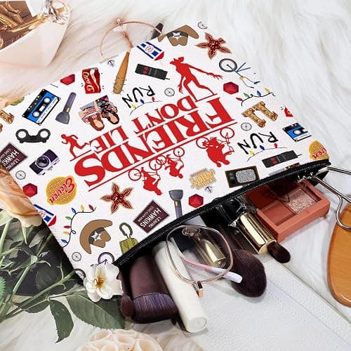 Friendship Makeup Bag Cool Thing Merch Gifts Inspirational Quote Cosmetic Pouch Friend Merchandise Gifts for Women BFF Bestie Sister Travel Toiletry Organizer Christmas Birthday Graduation Pencil Case thumbnail 2