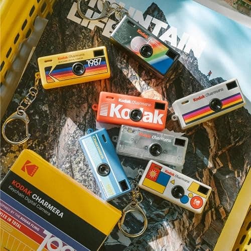 KODAK CHARMERA Keychain Digital Camera Blind Box Single Box (1PC),Mini Camera,Digicam,Video Recording,Bag Charm,1.6 Megapixels,Micro SD Card Slot,for Beginners Teens and Adults thumbnail 4