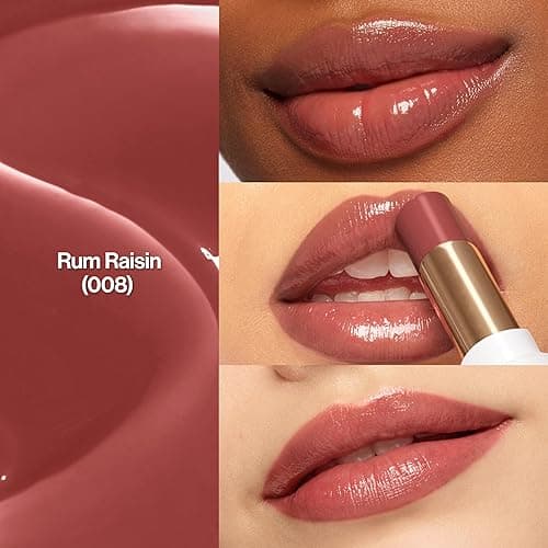 REVLON Super Lustrous Glass Shine Balm, Hydrating Tinted Lipstick, Sheer, Glossy Shiny Finish, 008 Rum Raisin, 0.11 oz - 008 Rum Raisin thumbnail 2