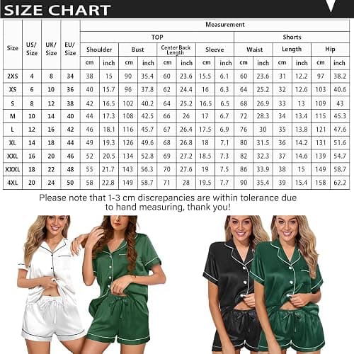WJing Yi Jia Womens Silk Satin Pajamas Loungewear Two-Piece Sleepwear Button-Down Floral Pj Set XS-4XL thumbnail 5