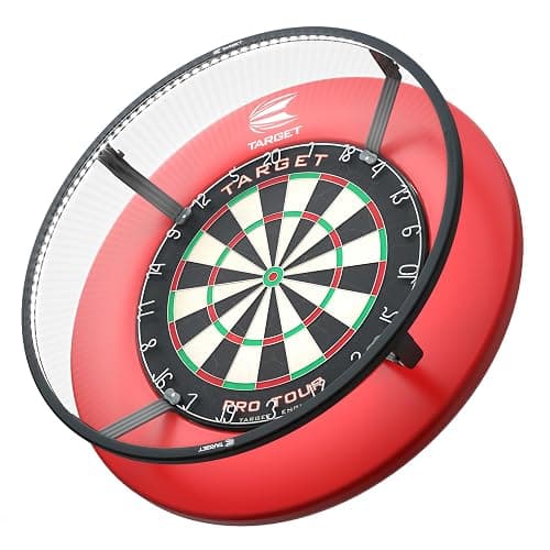 Target Darts Corona Vision Dartboard Lighting System, Black Frame | White LED Dart Board Surround Ring Light | Available with Pro Tour Dartboards Surround & Championship Dartboard, or Oche Dart Mat - Image 1