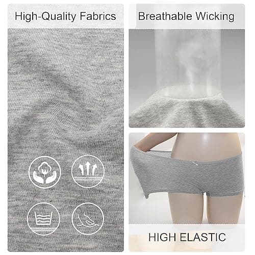 Allxwek Womens Cotton Underwear Boy Shorts for Women Stretch Comfort Boxer Briefs Ladies Knot Panties 3/6 3901 thumbnail 5