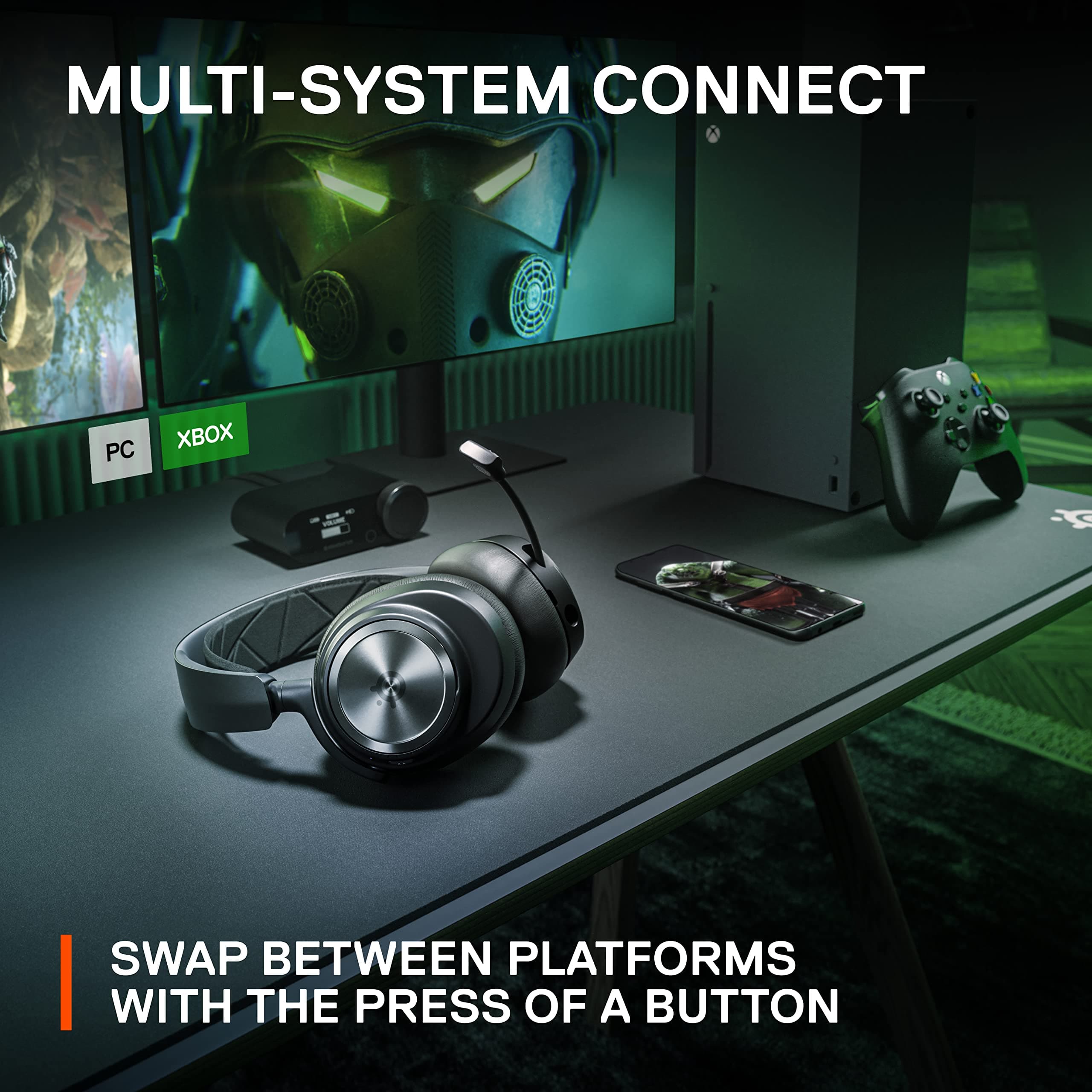 SteelSeries Arctis Nova Pro X Wired Multi-System Gaming Headset - Xbox, PC, PlayStation & Switch - 360° Spatial Audio - Hi-Res GameDAC Gen 2 - AI-Powered Noise-Cancelling ClearCast Gen 2 Microphone thumbnail 6