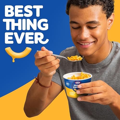 Kraft Mac and Cheese Dinner, 8 Microwaveable Cups, Original, 2.05 oz | for Easy Dinner or Dinner Sides No Artificial Flavors, Preservatives or Dyes thumbnail 5