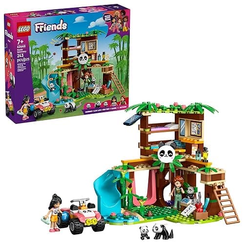 LEGO Friends Panda Sanctuary Animal Care Pretend Play Toy for Girls & Boys - Interactive Storytelling & Building Playset with Panda Toys for Kids, Ages 7+ - Gift Idea for Birthdays - 42648 - Image 1