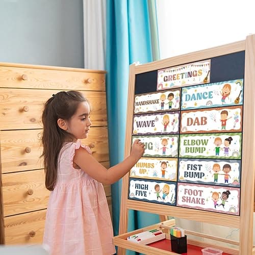 Wehhbtye Boho Classroom Greeting Poster, 9.4'' x 3'' Social Distancing Greetings Poster, Waterproof Greetings Choice Classrooms Rules Posters for Back to School Classroom Decor Teacher Supplies thumbnail 7