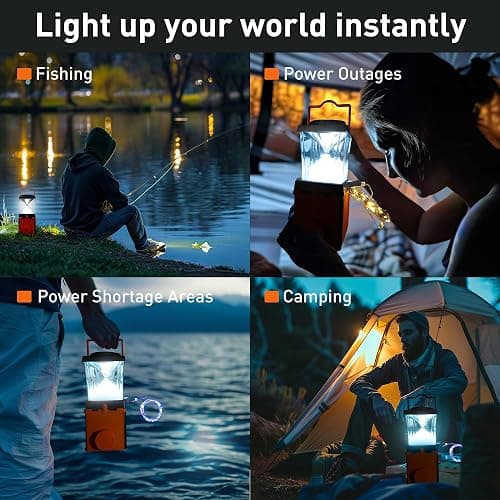 Salt Water Lamp - No Battery Needed, 350LM Brightness, 120-150 Hours Continuous Light, Portable LED Lantern for Fishing, Camping, Yoga & Home Use - FCC, RoHS , CE, Certified thumbnail 5