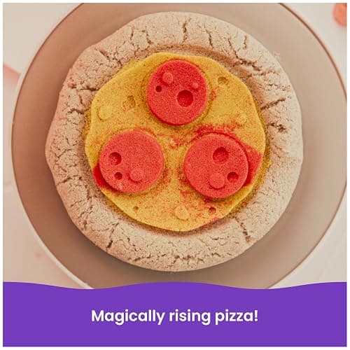 Kinetic Sand, SquishPizza Rising Pizza Oven Playset with 1lb Play Sand & 5 Tools, Play Food Arts & Crafts, Holiday Gifts & Stocking Stuffers for Kids Ages 3 and up thumbnail 5
