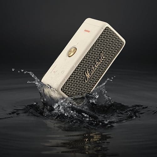 Marshall Emberton II Enceintes Bluetooth Portables, sans Fil, Ip67 Résistant à la Poussière et à l'eau, Plus de 30 Heures de Lecture, Charge Rapide - Creme thumbnail 6