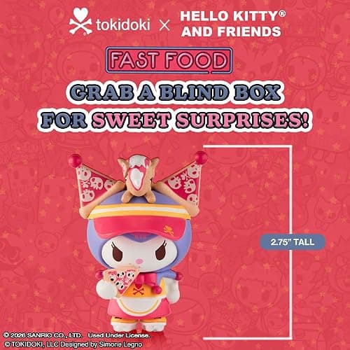 tokidoki™ - Hello Kitty® and Friends Fast Food Blind Box - 1 Pack of Cute Mystery Mini Collectibles - Collectible Art for Girls, Valentine's & Birthday Gifts - 2.75 Inches thumbnail 5