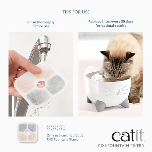 Catit Pixi 43721 Lot de 3 filtres de Rechange pour Fontaine à Eau Catit Pixi thumbnail 4