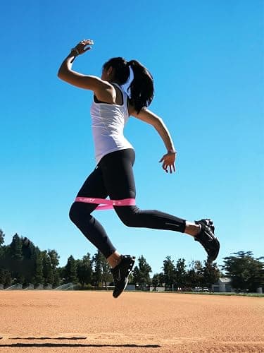 Fit Simplify Resistance Loop Exercise Bands with Instruction Guide and Carry Bag, Set of 5 thumbnail 7