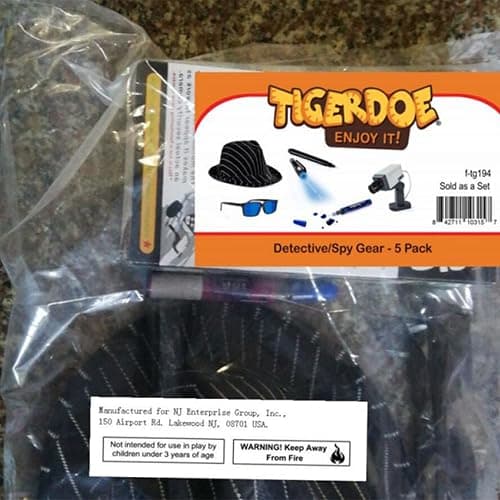 Tigerdoe Detective Costume - Spy Gear for Kids - Dress Up - Spy Costume Accessories (4 Pc) thumbnail 7