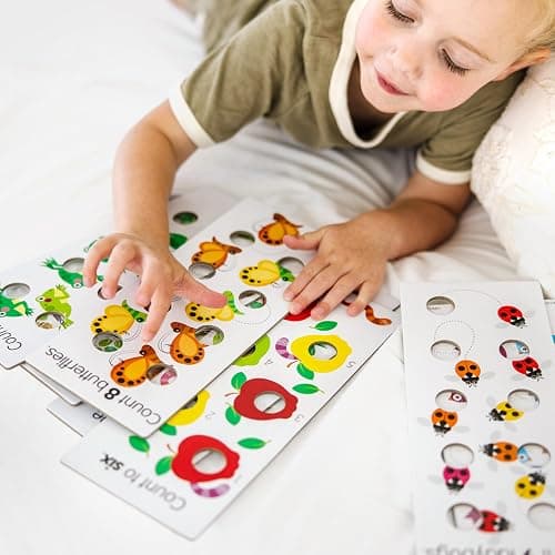 Melissa & Doug Poke-a-Dot! Numbers, Shapes & Colors Jumbo Learning Cards, 13 Double Sided Interactive Flash Cards, Educational Activities for Toddlers & Preschoolers, Ages 1+ thumbnail 5