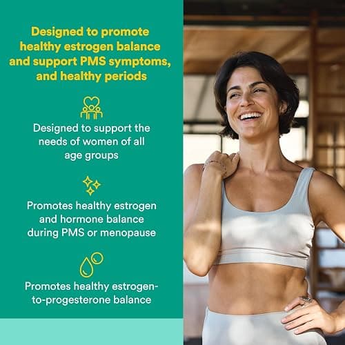 Natural Factors WomenSense EstroSense - Daily Hormonal Balance Support Supplement - Supports Healthy Menstration & Menopause - Non-GMO Natural Supplement - 120 Vegetarian Capsules (60 Servings) thumbnail 2